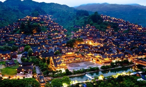 Làng Cổ Thiên Hộ Miêu Trại ở Trung Quốc