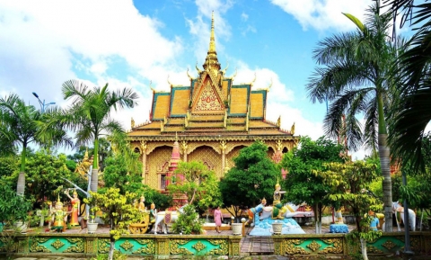 Ngôi chùa Monivongsa Bopharam Cà mau - Lối kiến trúc Phật giáo Nam Tông