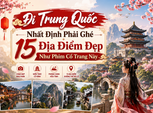 Đi Trung Quốc Nhất Định Phải Ghé 15 Địa Điểm Đẹp Như Phim Cổ Trang Này