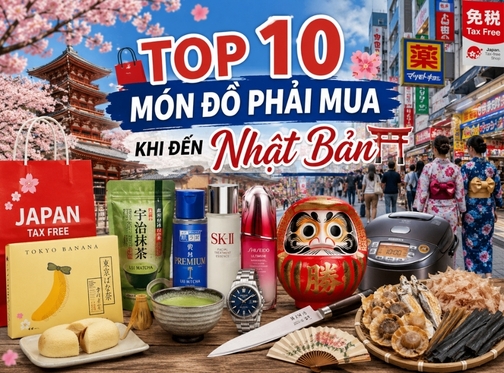 TOP 9 MÓN ĐỒ PHẢI MUA KHI ĐẾN NHẬT BẢN