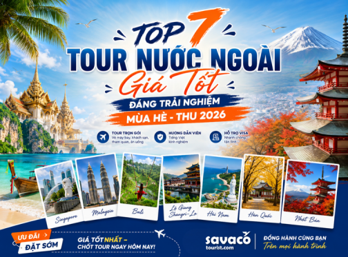 Top Tour Nước Ngoài Giá Tốt Đáng Trải Nghiệm Mùa Hè - Thu 2026