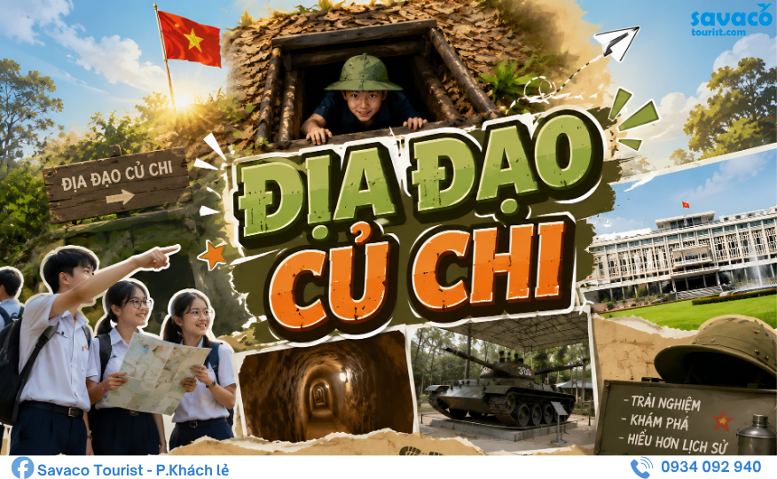 THAM QUAN ĐỊA ĐẠO CỦ CHI