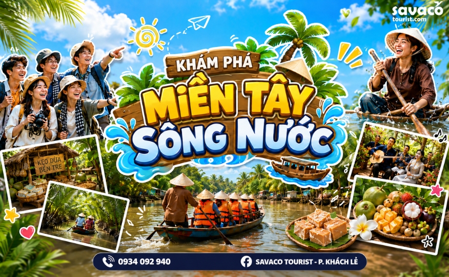 TOUR MIỀN TÂY SÔNG NƯỚC: TRẢI NGHIỆM VĂN HÓA MIỀN TÂY