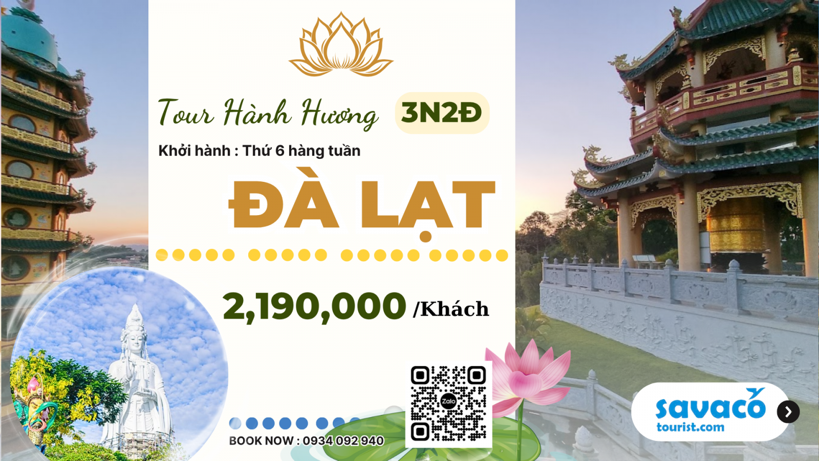 Hành Hương Đà Lạt 3N2Đ 