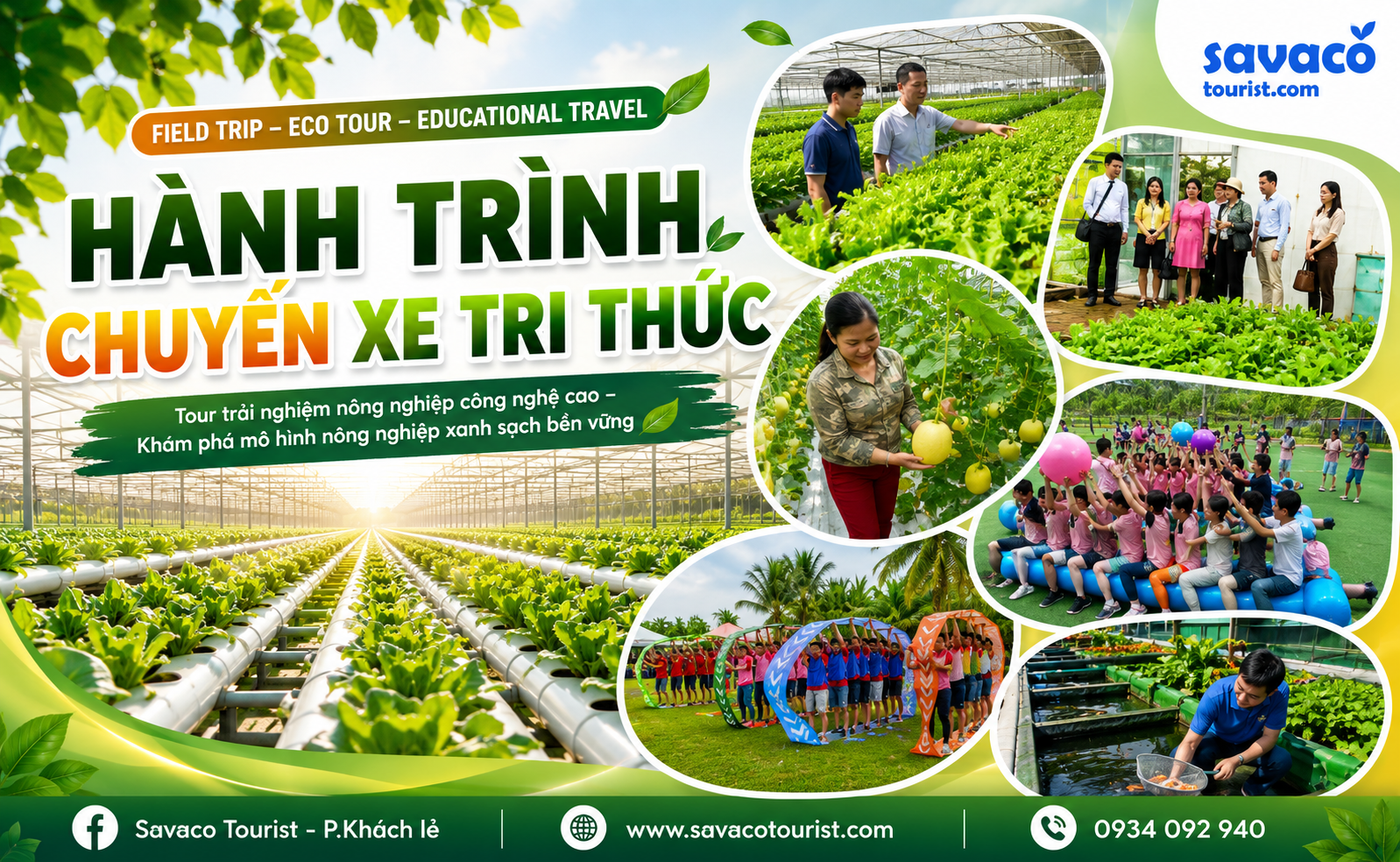 HÀNH TRÌNH CHUYẾN XE TRI THỨC: Thực tế trải nghiệm Khu Nông Nghiệp – Công Nghiệp Cao 