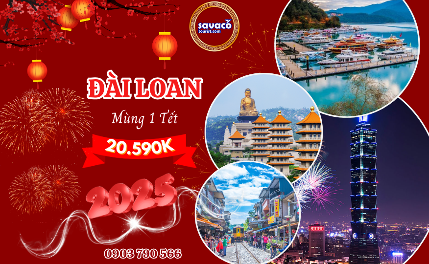 DU XUÂN ĐÀI LOAN 5N4D: CAO HÙNG – ĐÀI TRUNG - ĐÀI BẮC