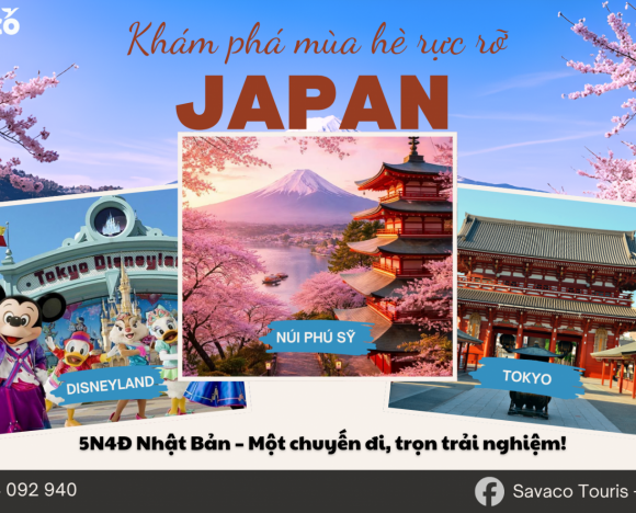 KHÁM PHÁ NHẬT BẢN MÙA HÈ RỰC RỠ 5N4Đ