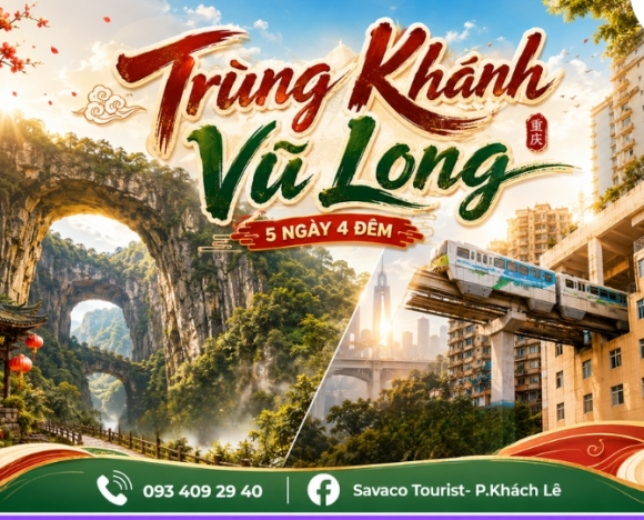 TRÙNG KHÁNH – VŨ LONG 5N4D