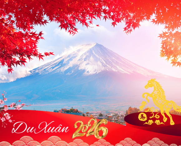 TOUR TẾT 2026 | NHẬT BẢN 6N5D - CUNG ĐƯỜNG VÀNG